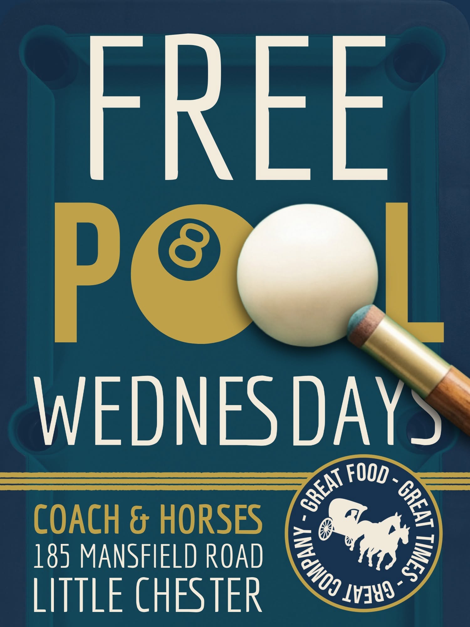 🎱 FREE POOL ALL DAY!